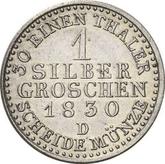 Reverse Silber Groschen 1830 D
