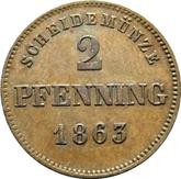 Reverse 2 Pfennig 1863