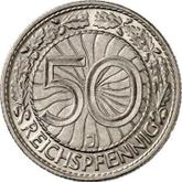 Reverse 50 Reichspfennig 1935 J