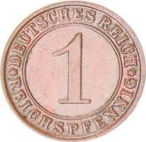 Obverse 1 Reichspfennig 1934 E