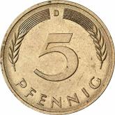 Obverse 5 Pfennig 1981 D