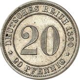 Obverse 20 Pfennig 1890 E