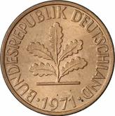 Reverse 2 Pfennig 1971 F