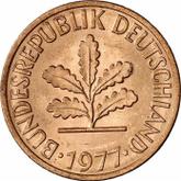 Reverse 2 Pfennig 1977 D