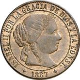 Obverse 1 Céntimo de escudo 1867 OM
