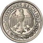 Obverse 50 Reichspfennig 1932 G