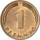 Obverse 1 Pfennig 1968 D