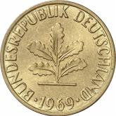 Reverse 5 Pfennig 1969 D