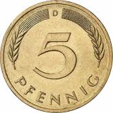 Obverse 5 Pfennig 1983 D