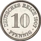 Obverse 10 Pfennig 1907 A