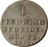 Reverse 1 Pfennig 1814 C