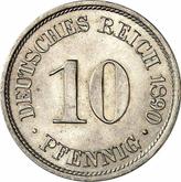 Obverse 10 Pfennig 1890 A