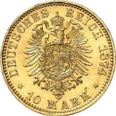 Reverse 10 Mark 1874 A Prussia