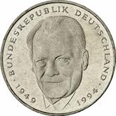Obverse 2 Mark 1998 F Willy Brandt