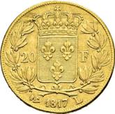 Reverse 20 Francs 1817 L