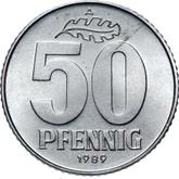 Obverse 50 Pfennig 1989 A