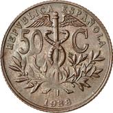 Obverse 50 Céntimos 1938 Pattern