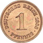 Obverse 1 Pfennig 1888 A