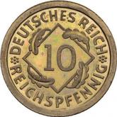 Obverse 10 Reichspfennig 1930 F