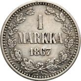 Reverse 1 Mark 1867 S