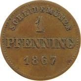 Reverse 1 Pfennig 1867