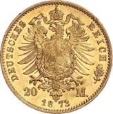 Reverse 20 Mark 1873 D Bayern