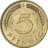 Obverse 5 Pfennig 1976 D