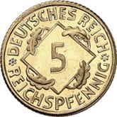 Obverse 5 Reichspfennig 1926 F
