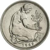 Reverse 50 Pfennig 1969 D