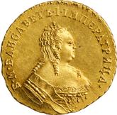 Obverse Chervonetz (Ducat) 1753 St Andrew the First-Called on the reverse