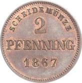 Reverse 2 Pfennig 1867