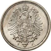 Reverse 10 Pfennig 1875 J