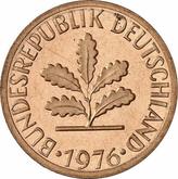 Reverse 1 Pfennig 1976 J
