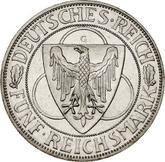 Obverse 5 Reichsmark 1930 G Rhineland Liberation