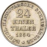 Reverse 1/24 Thaler 1854 B