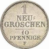 Reverse Neu Groschen 1850 F