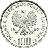 Obverse 100 Zlotych 1980 MW Capercaillie