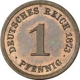 Obverse 1 Pfennig 1873 B
