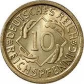 Obverse 10 Reichspfennig 1936 J