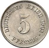Obverse 5 Pfennig 1903 J