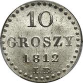 Reverse 10 Groszy 1812 IB