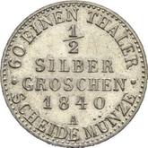 Reverse 1/2 Silber Groschen 1840 A