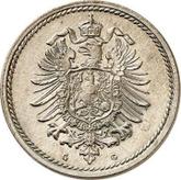 Reverse 5 Pfennig 1889 G