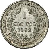 Reverse 1 Zloty 1832 KG