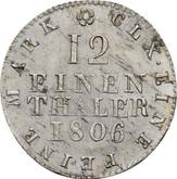 Reverse 1/12 Thaler 1806 S.G.H.
