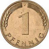 Obverse 1 Pfennig 1970 J
