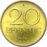 Obverse 20 Pfennig 1987 A