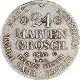 Reverse 24 Mariengroschen 1834 CvC