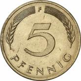 Obverse 5 Pfennig 1981 F