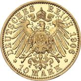 Reverse 10 Mark 1906 A Prussia